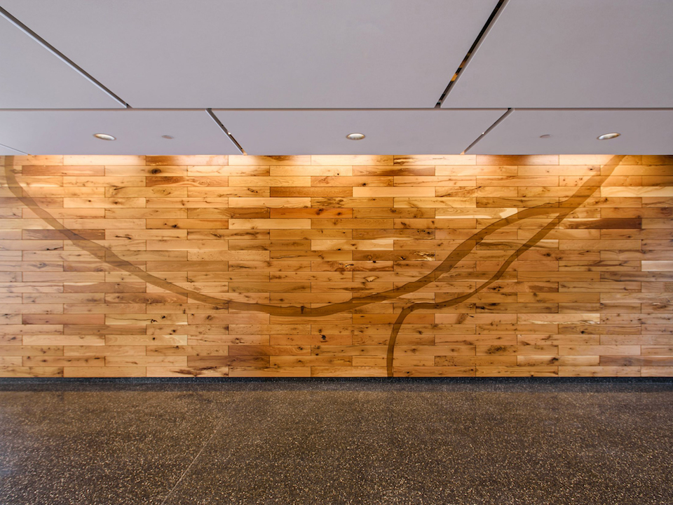 Image of Art: River walls  Medium: Reclaimed wood