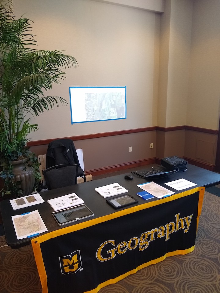 Geography booth at the Columbia Young Scientists Expo