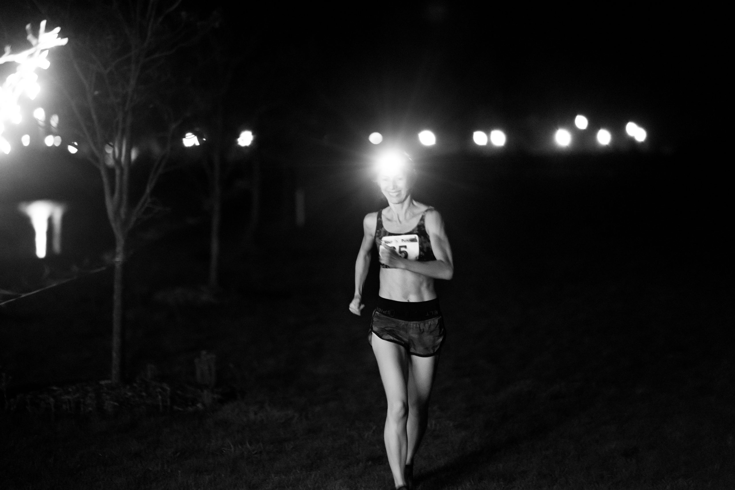 Oksana Loginova competes during last year's The 24 Hour Lions Roar, a competitive running event in Columbia, Missouri. She covered 107.5 miles in the event and finished 20 miles ahead of the next woman runner. Photo courtesy Avery Abbott.