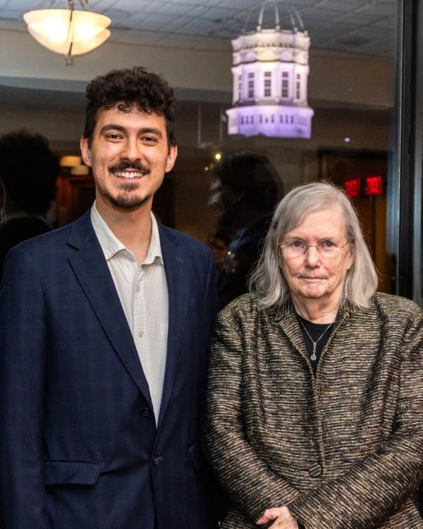 Giovanni Porfirio alongside Dr. Jeanne Sinquefield 