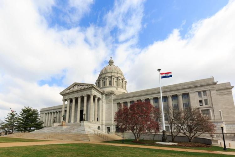 A photo of the Missouri State Capitol. 