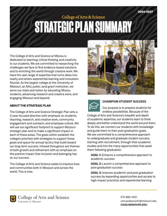 The Executive Summary of the Strategic Plan