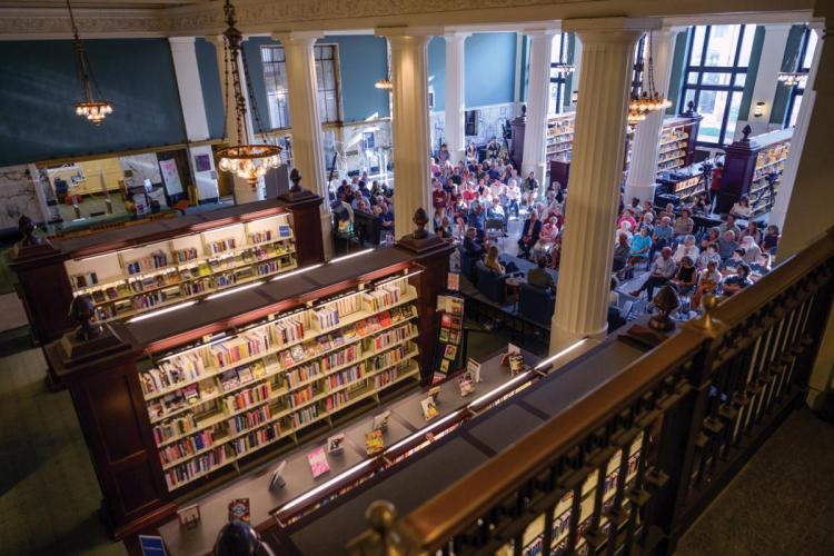 The Kinder Institute's Civil Dialogues event at the Kansas City Public Library in November 2025