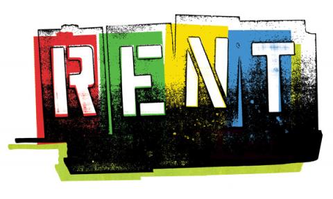 RENT musical graphic