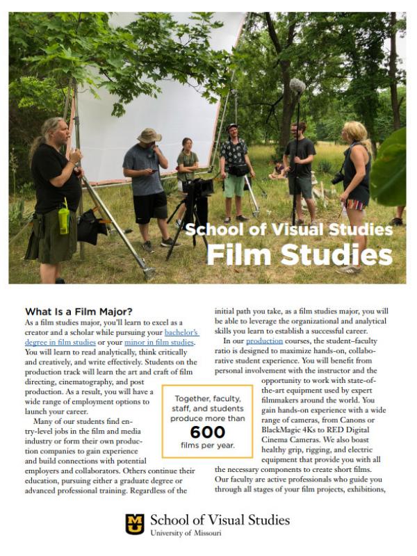 Film Studies flyer