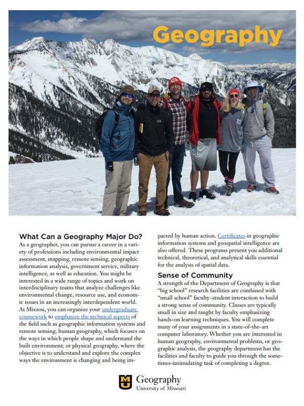 Geography flyer