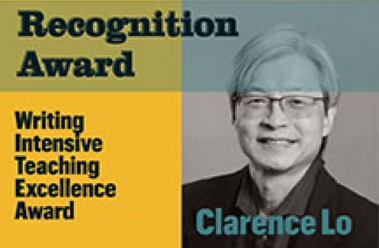 Slide announcing Dr. Lo's award