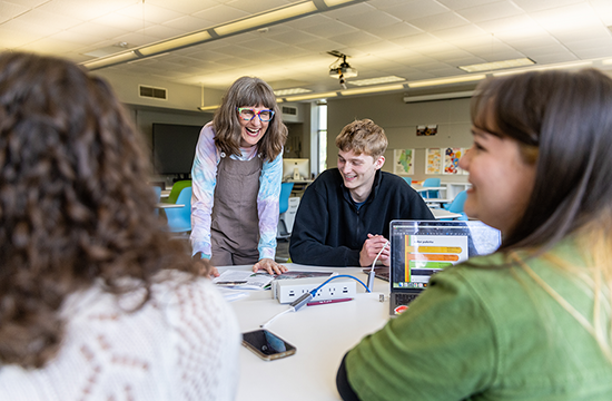 A&S professor with student
